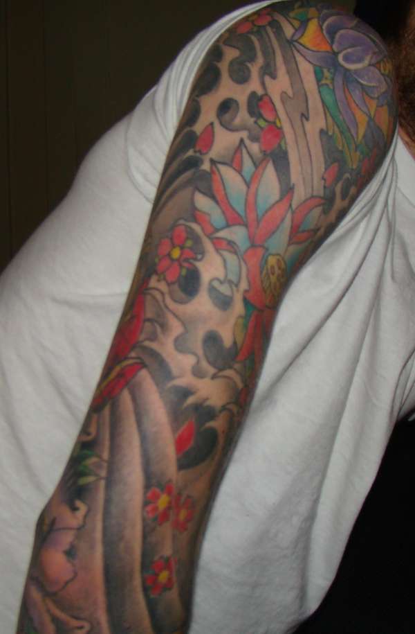 back of arm tattoo