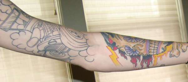 inside left arm tattoo
