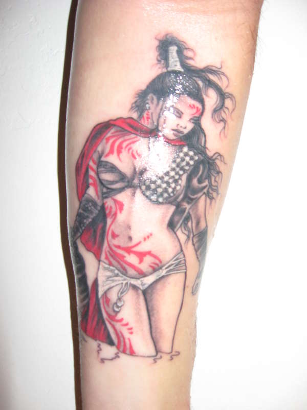 Luis Royo's art tattoo