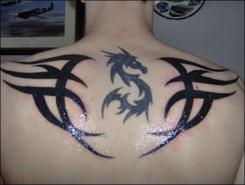 dragon wings tattoo