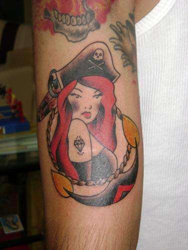 pirategirl tattoo