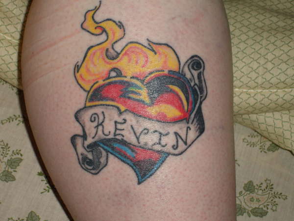 Flaming Heart tattoo