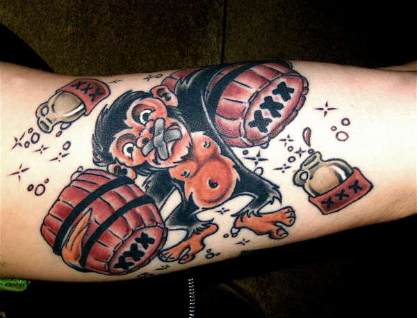 Monkey Barrels tattoo