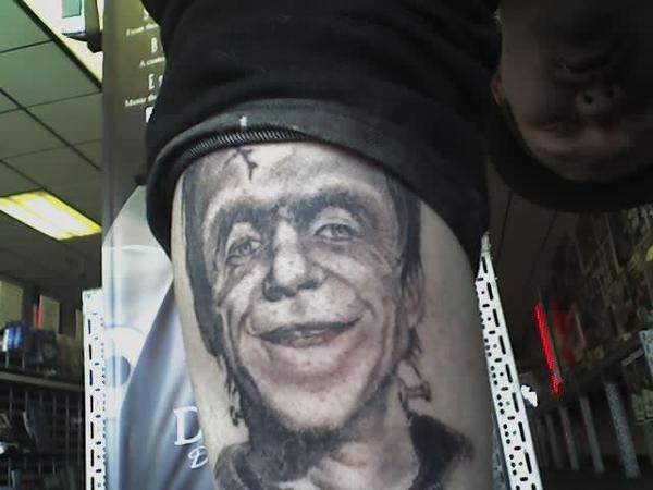 Herman Munster tattoo