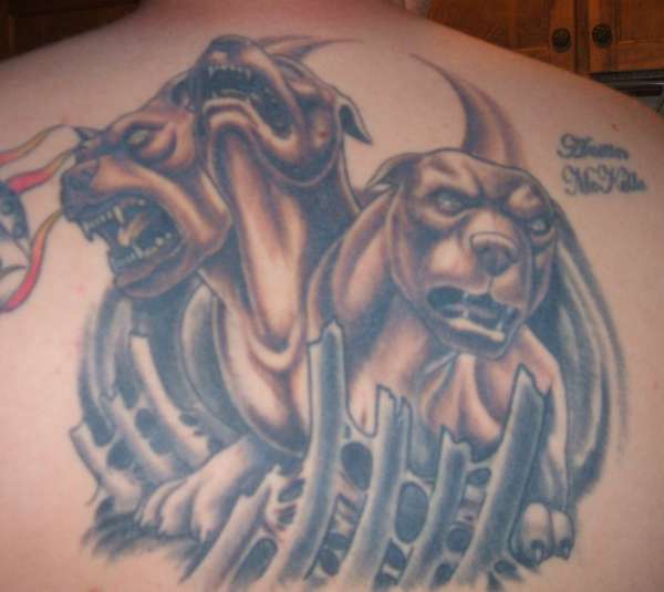 Cerberus... after 2nd session tattoo
