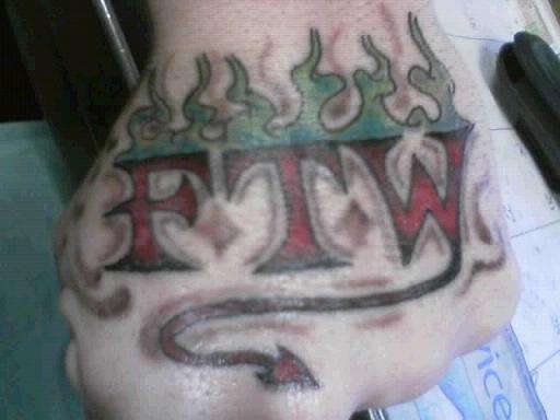 FTW tattoo