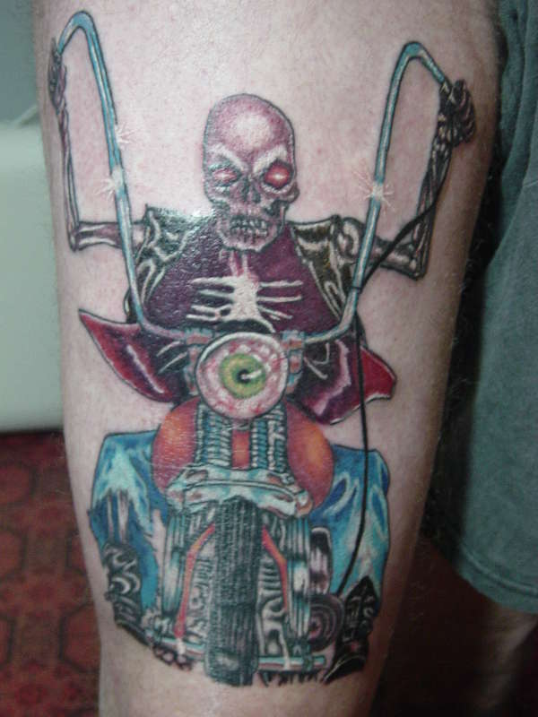 skull rider tattoo