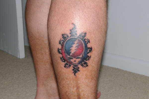 Tribal Steal Your Face tattoo