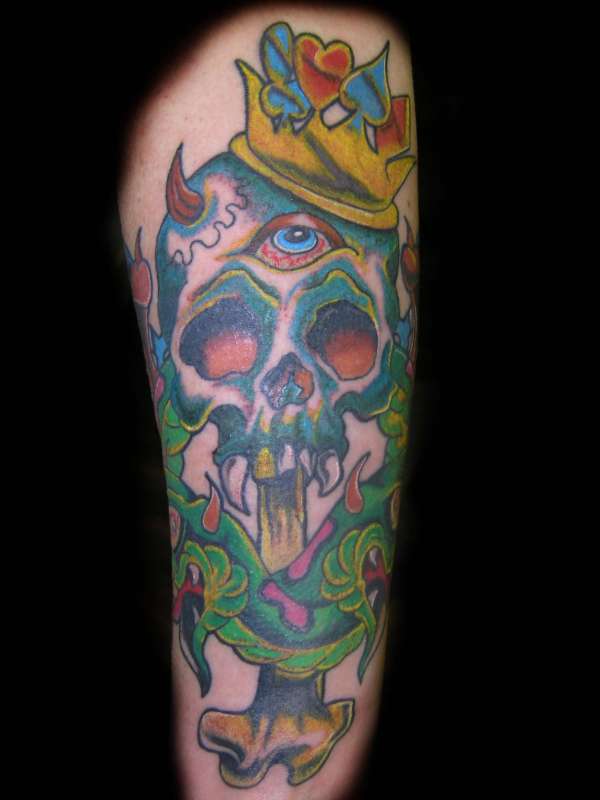Skull 'n' Snakes IV tattoo
