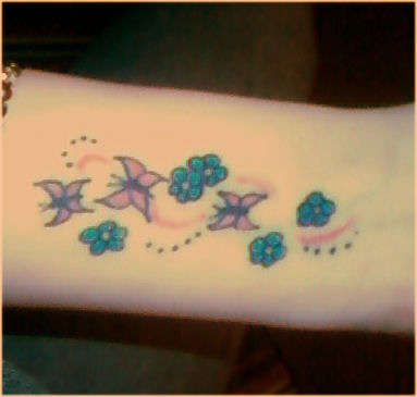 Butterfly on my Wrist tattoo