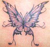 Purple Butterfly tattoo