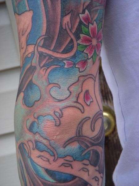 bottom of 3/4 sleeve tattoo