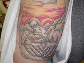 fathers hands in heaven tattoo