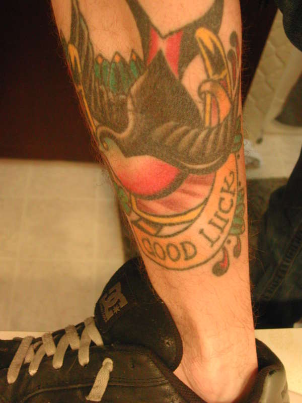 right leg tattoo