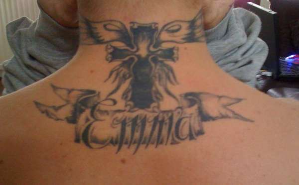 Freehand Neck Tattoo tattoo