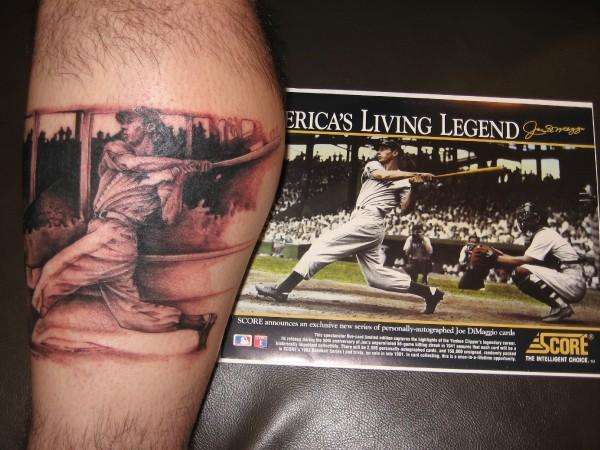 Joltin' Joe New York Yankee tattoo