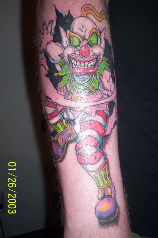 clown tattoo