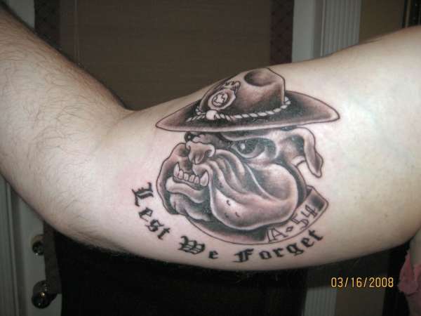 Lest We Forget tattoo