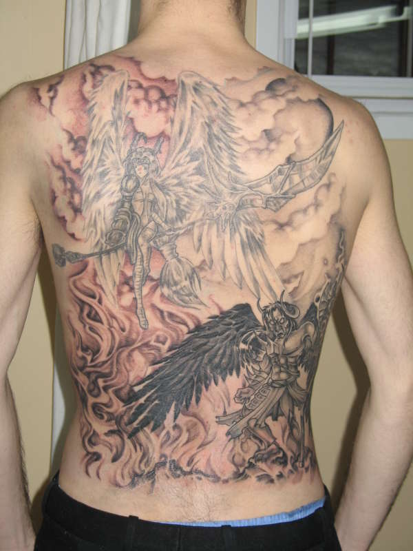 Angel & Demon tattoo