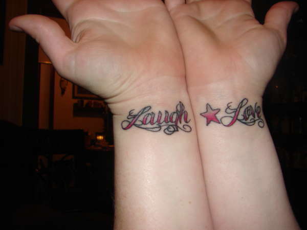 Live laugh love tattoo