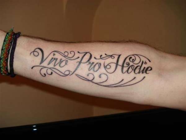 To Live For Today tattoo