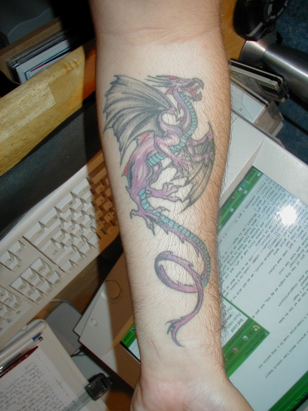 Purple Dragon tattoo