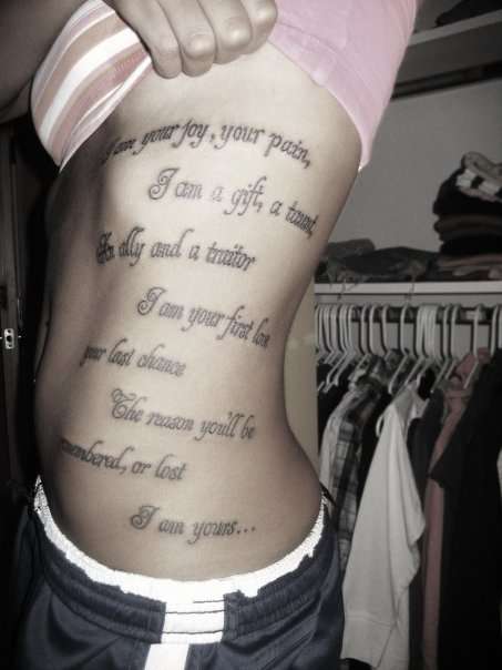 I am yours.. tattoo
