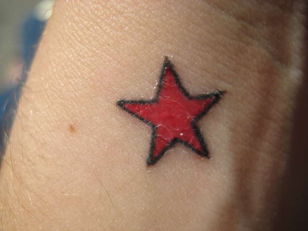 my wrist star tattoo