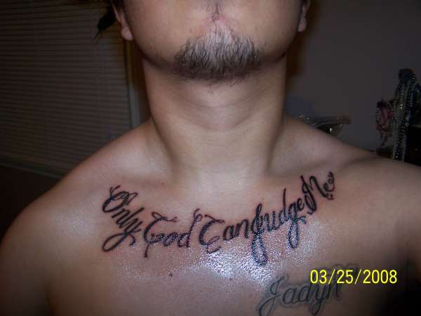 Only God Can Judge Me tattoo