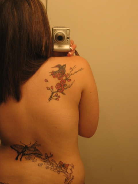 before the back got filled in tattoo