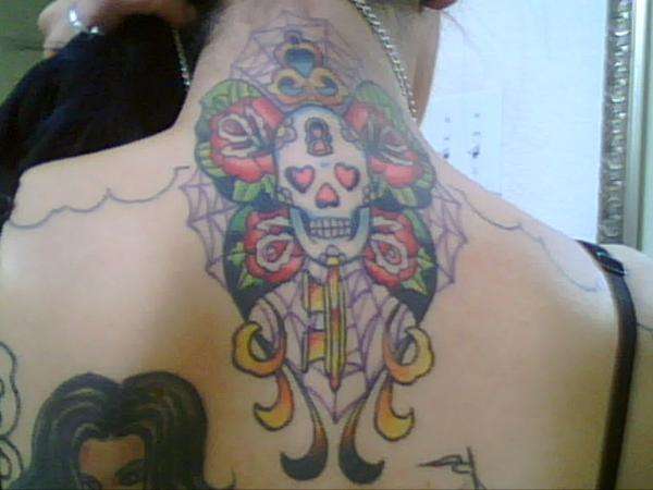 skull love tattoo