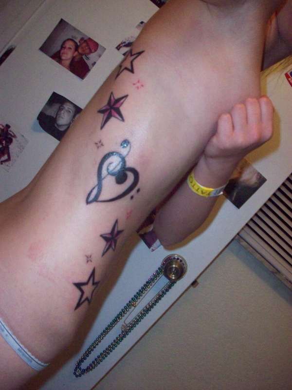 Side Stars. tattoo