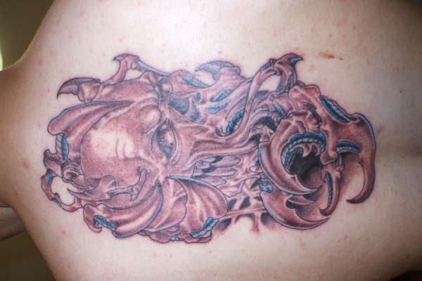 bio mechanical tattoo