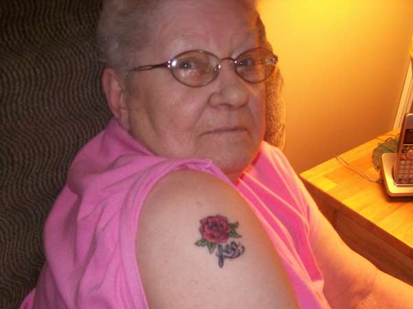 granny rockin her ink! tattoo