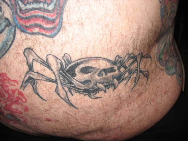 Skullspider tattoo