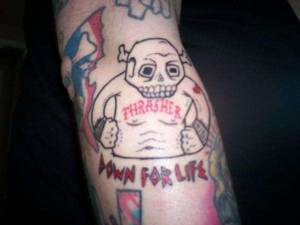 down 4 life tattoo