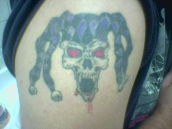 Gothic Joker tattoo