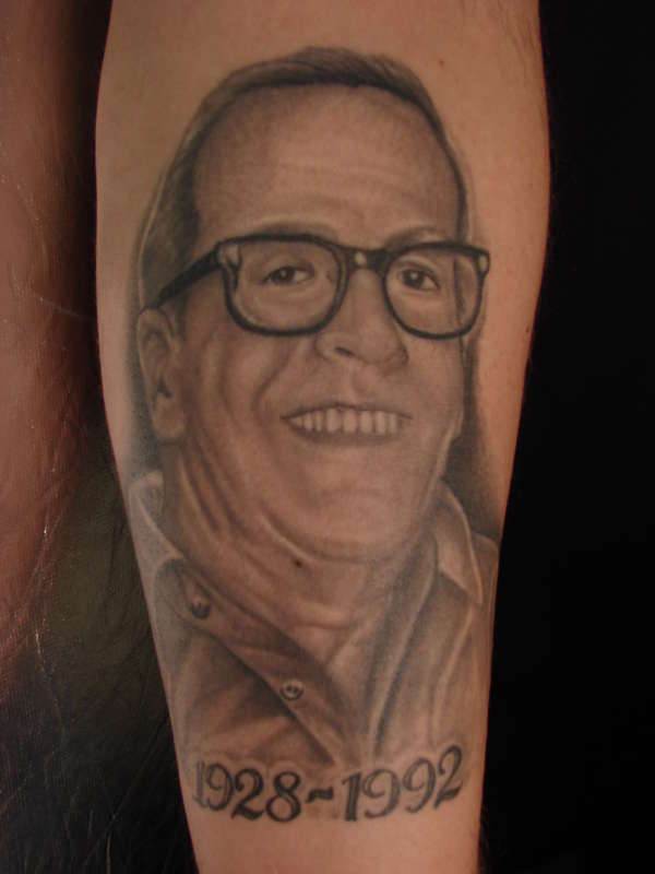 Father portrait tattoo