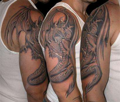 Freehand Dragon tattoo