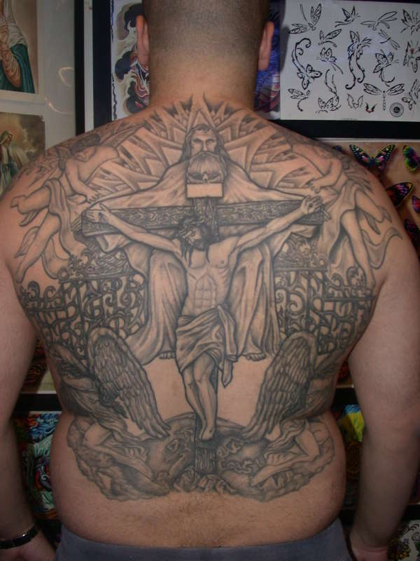 Religious Backpiece tattoo