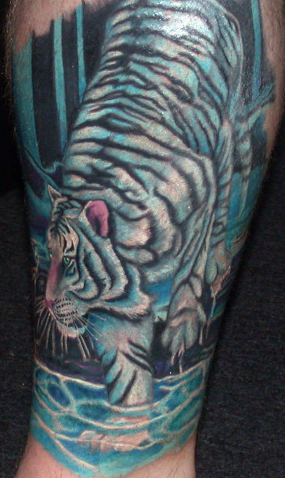 color tiger tattoo