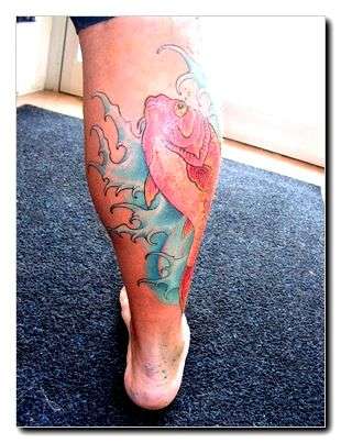 Koi and geisha (tattoo is more detailed now,under construction) tattoo