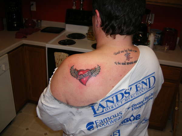 dad heart tattoo