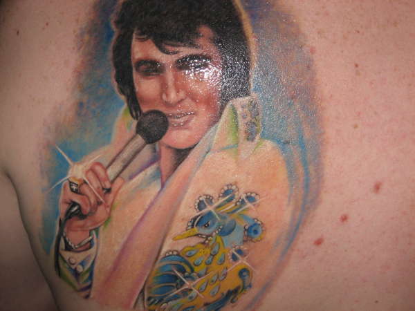 My new Elvis Tat...I LOVE IT!! tattoo