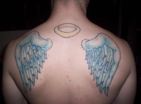 angel wings tattoo