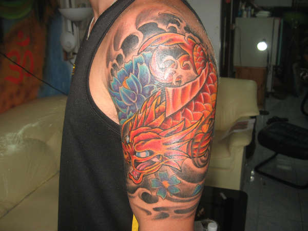 dragon koi tattoo