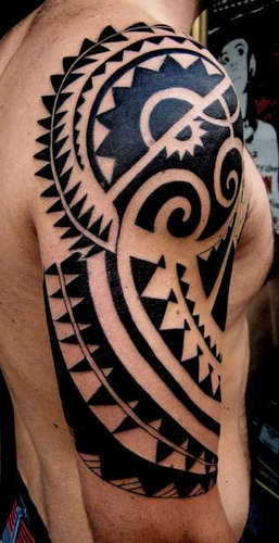 maori arm piece tattoo
