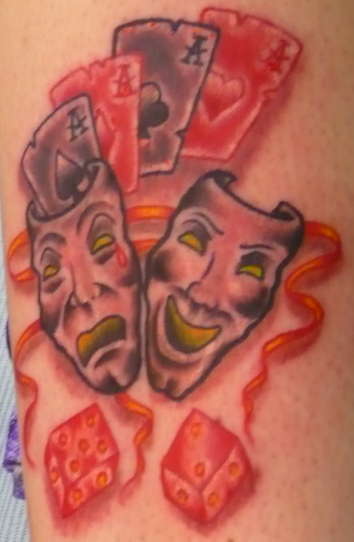 Comedy & Tragedy Masks tattoo