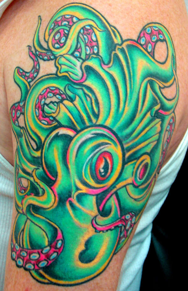green monster tattoo