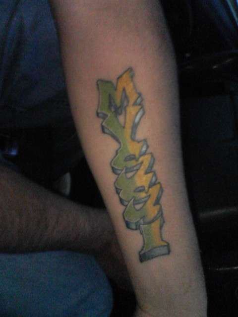 My husbands tattoo for me tattoo
